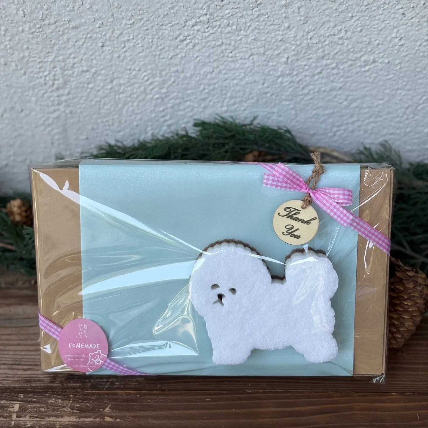 自家製クッキーとキッチンスポンジ