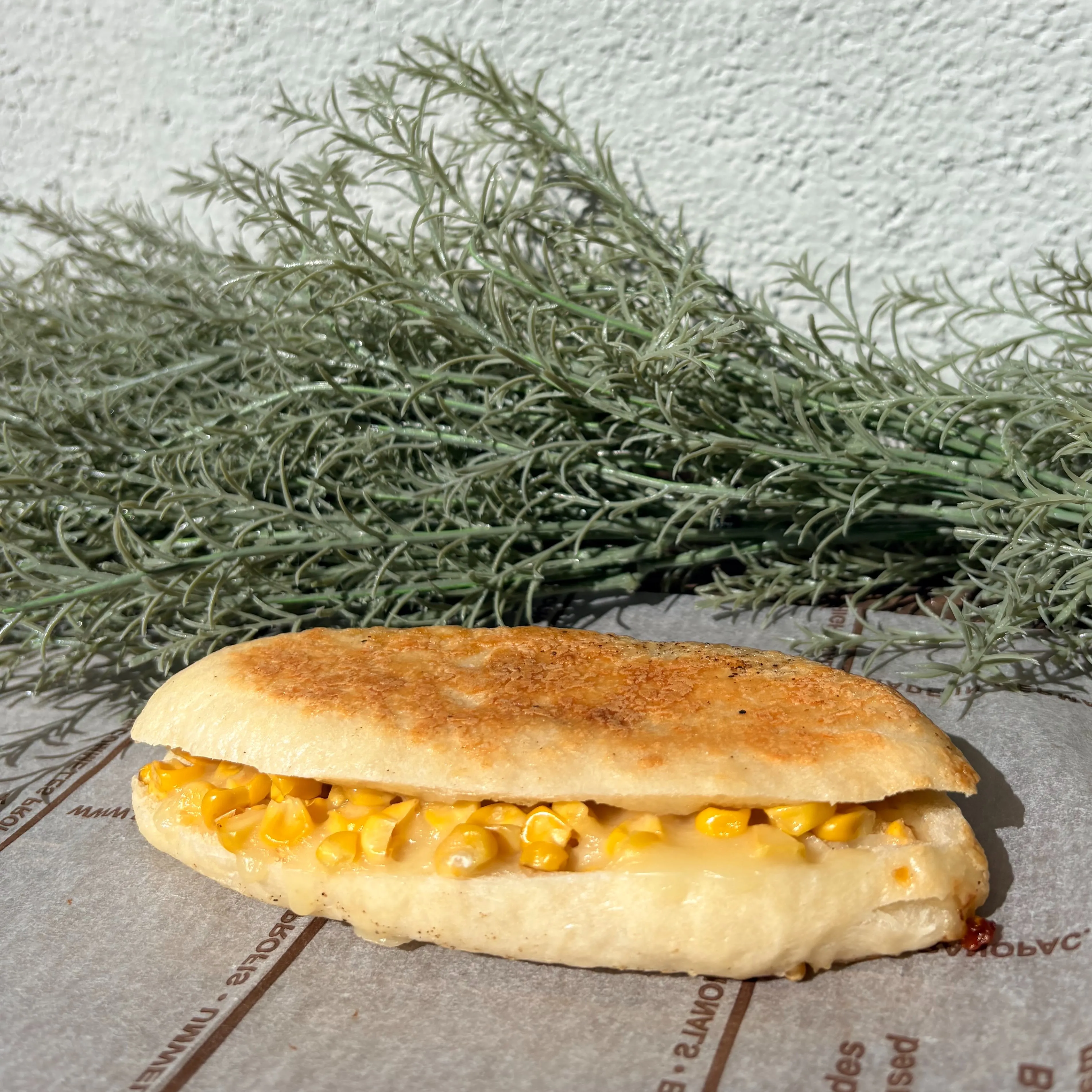 🌽北海道コーンとチーズの焼きパニーニ🧀